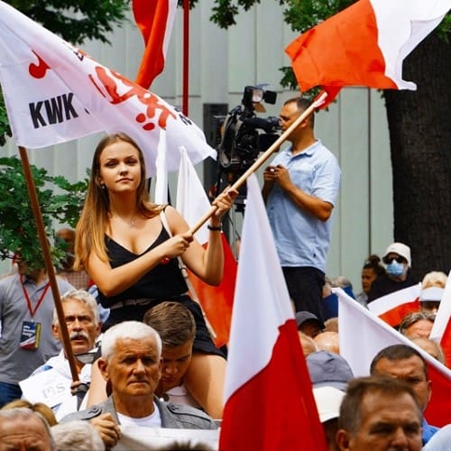 Polish demonstrations for sovereignty