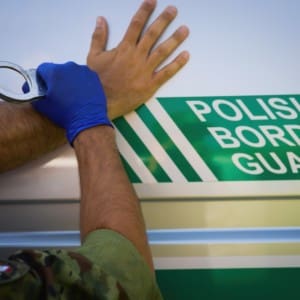 Polish-Border-Guard Belarus illegal migrants