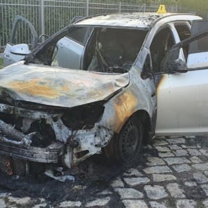 Vadim Derksen, AfD, burining car, arson attack